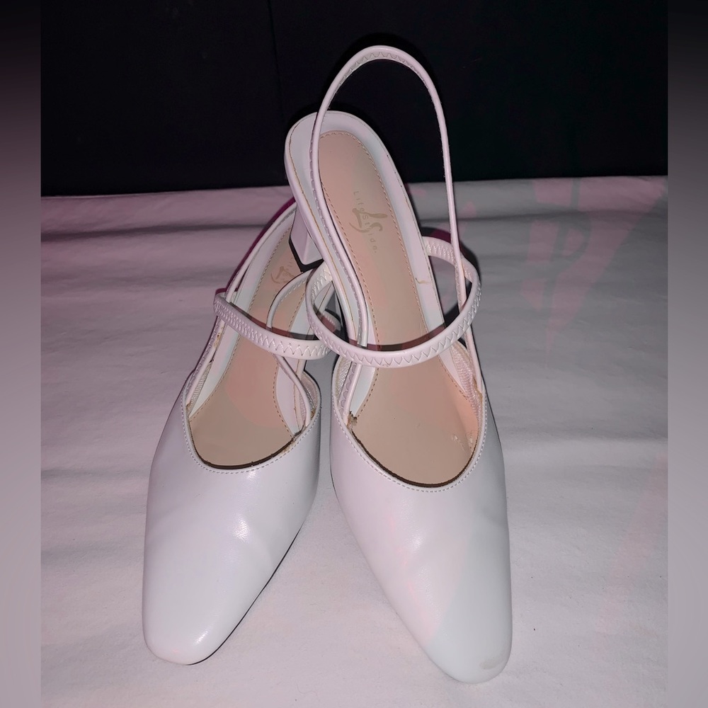 Life Stride White Elegant Low Heals